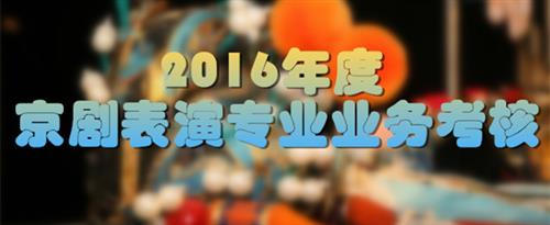 菊花免费操逼网站国家京剧院2016年度京剧表演专业业务考...